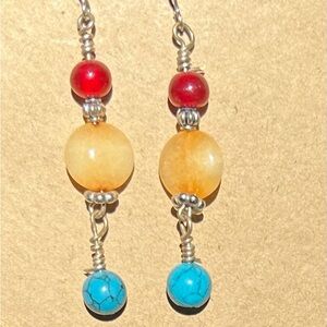 Boho Beaded Dangle Earrings